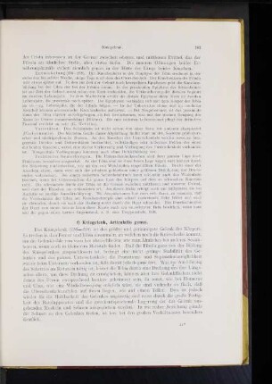 f) Kniegelenk, Articulatio genus.