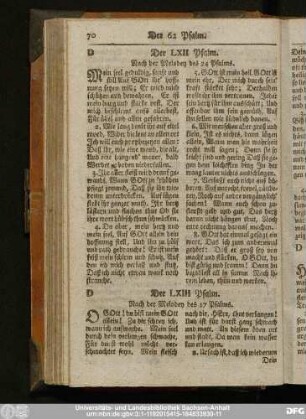 Der LXII Psalm.