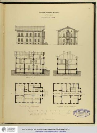 Größeres Beamten-Wohnhaus (Abtheilung) im Bahnhof Stolp
