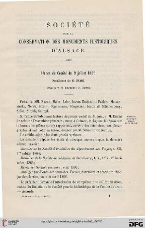 [Procès-verbaux des séances]