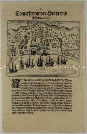 Abbildung der Stadt und Festung Amboina - Tafel 83 aus de Bry, India II