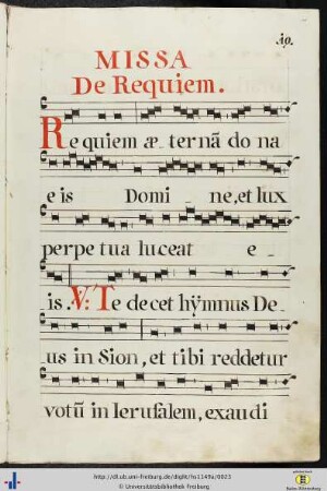 [11r - 15v] Missa de requiem.