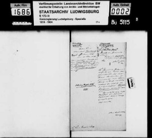 Verleihung des Ehrenbürgerrechts zu Gellmersbach an den Vikar Vesterle in Eberstadt