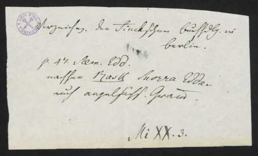 2 Autographen von Ludwig Uhland