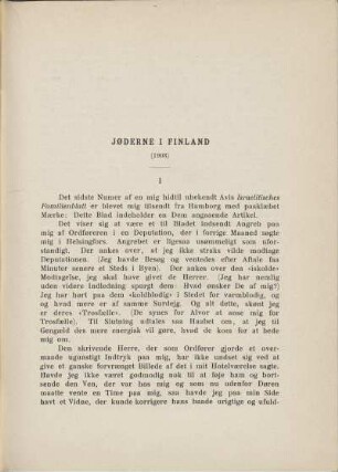 Jøderne i Finland (1908)