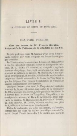 Livre II. La conquête du delta du Tong-King