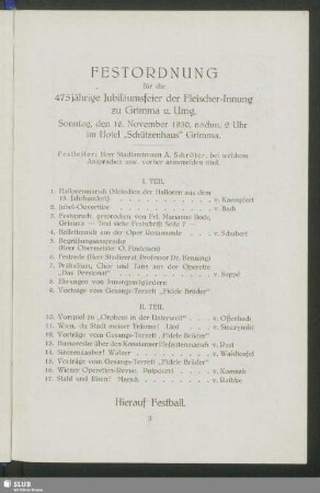 Festordnung