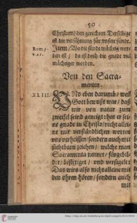 Von den Sacramenten