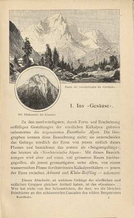 Unterwegs : Schilderungen und Naturansichten von den beliebtesten Reisewegen, 4.. Die Rudolfsbahn : (Amstetten [St. Valentin] - Tarvis [Pontafel] - Laibach) ; Steirisches Hochland. - Mittelkärnten. - Julische Alpen. - Die Grotten des Karst