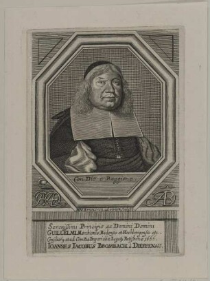 Bildnis des Ioannes Iacobus Brombach a Dieffenau