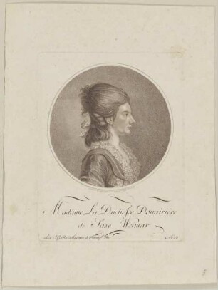 Bildnis der Louise de Saxe Weimar
