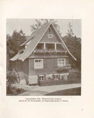 Bauaustellung 1908. Arbeiterwohnhaus Junghans