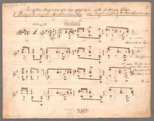 La célèbre Mazurka de Spa, Arr, guit, HenK deest - BSB Mus.Schott.Ha 8833