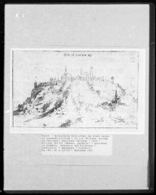 Hessische Chronika — Ansichten von Homberg, Amöneburg und Kirchhain — Amöneburg