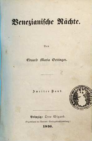 Venezianische Nächte, 2