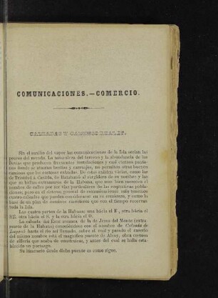 Comunicaciones. - Comercio.