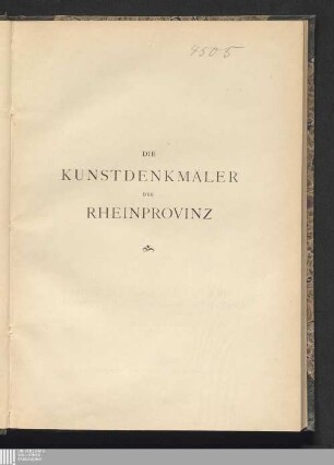 Die Kunstdenkmäler der Kreise Gummersbach, Waldbröl und Wipperfürth
