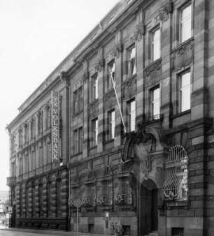 Volksbank; Darmstadt, Hügelstraße 8, Hügelstraße 16