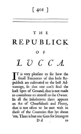 THE REPUBLICK OF LUCCA.