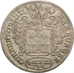 Münze, 8 Schilling, 1727