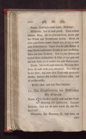 55. Die Stallfütterung des Rindviehes. Ein Gespräch.