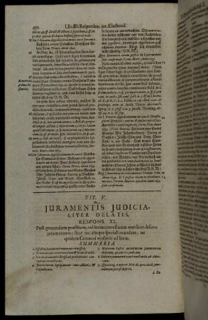 Tit. V. De Juramentis Judicialiter Delatis.
