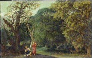 Hagar und der Engel in der Wüste