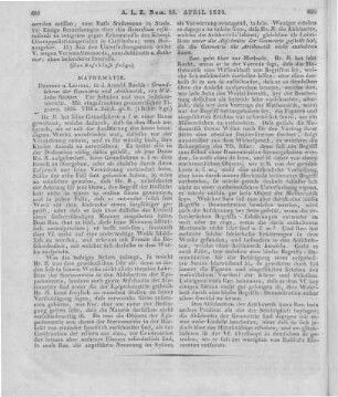 Richter, W.: Grundlehren der Geometrie und Arithmetik . Für Schulen und zum Selbstunterricht. Dresden, Leipzig: Arnold 1826