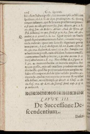 Caput III. De Successione Descendentium.
