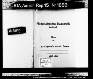 Die zum Eichen der Butterfässer bestimmten Eichmeister; Amt Berum
