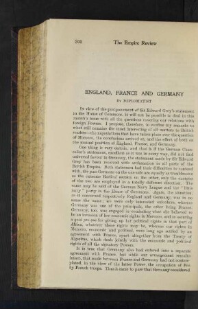 England, France and Germany.
