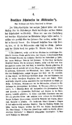 Deutsches Schulwesen im Mittelalter
