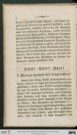 I. Warum wurden wir hingerichtet?