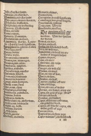 De animaliu[m] generibus.