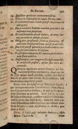 481-491, Quamvis regulariter omnes Decimae ad Parochum ...