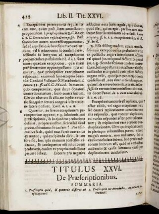 Titulus XXVI. De Præscriptionibus. - Titulus XXX. De Confirmatione utili vel inutili.
