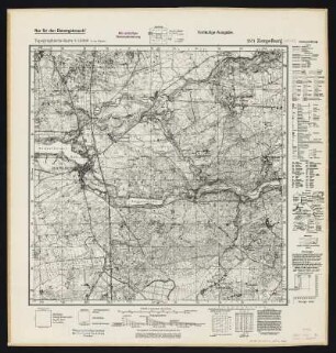Messtischblatt 2571 = [1167] : Zempelburg, 1942 : Messtischblatt 2571 = [1167] : Zempelburg. - Vorläuf. Ausg., Aufn. 1934, hrsg. 1940, [Dr.] 25.6.42. - [Berlin] : Reichsamt für Landesaufnahme, 1942. - 1 Kt. : einfarb. - Vorläuf. Namensänd. violett eingedruckt
