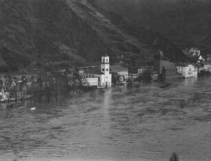 Hochwasser am Mittelrhein im Februar 1970