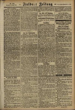 Zweite Ausgabe vom Samstag, den 03. August 1918.