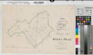 Schwitten (Menden), Teilung der Kühler Heide, Brouillonkarte