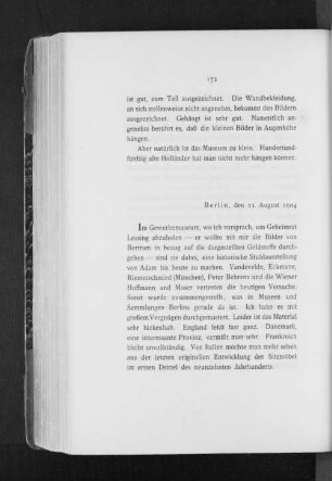 Berlin, den 25. August 1904