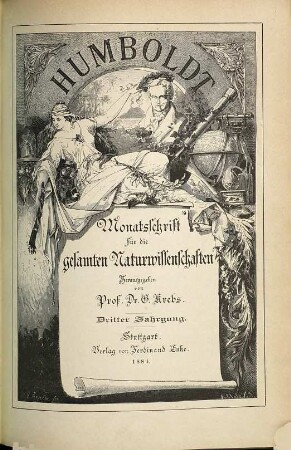 Humboldt : Monatsschrift für d. gesamten Naturwissenschaften. 3. 1884