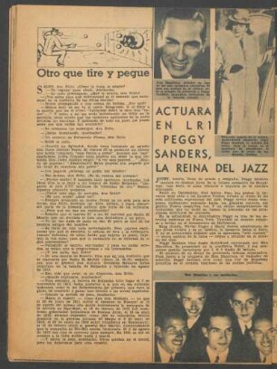 Actuará en LR1 Peggy Sanders, la reina del jazz