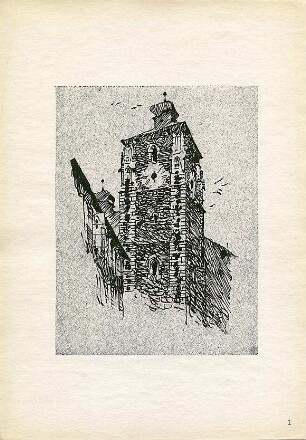 Döllgast, Hans; München; Augsburg; Handzeichnungen - Turm