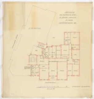 Wohn- und Geschäftshaus Kurfürstendamm 69, Berlin-Charlottenburg: Grundriss 1. Obergeschoss 1:100