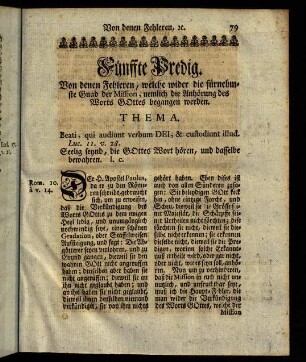 79-98, Fünffte Predig.