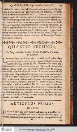 QUAESTIO SECUNDA.