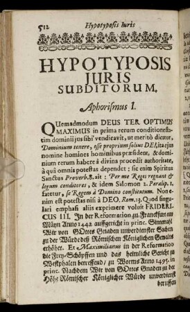Hypotyposis Iuris Subditorum