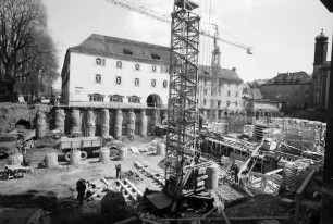 Freiburg: Großbaustelle Tiefgarage am Rotteckring