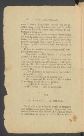 XII - El convento del milagro